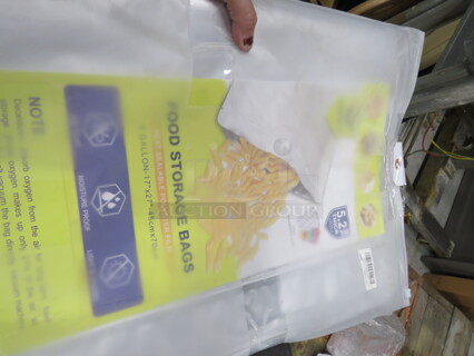 One Lot Of NEW 5 Gallon Food Storage Bags.