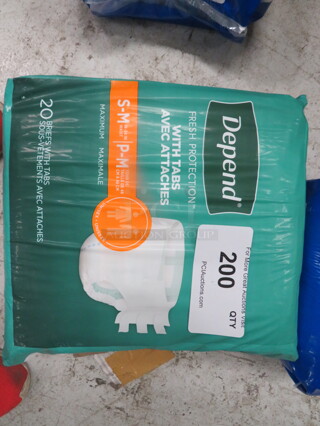 One Package Small Depends. 20ct.
