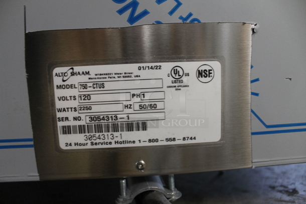BRAND NEW! 2022 Alto Shaam 750-CTUS Commercial Stainless Steel Electric Holding Cabinet With Pan Racks. 120V, 1 Phase. Tested And Working!  - Image 7 of 8