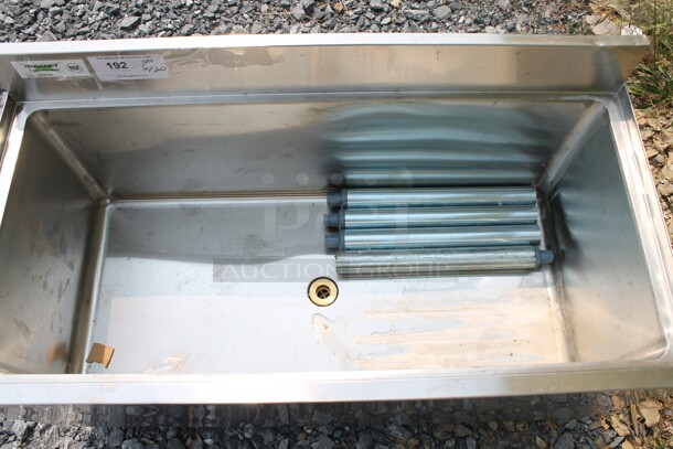 BRAND NEW SCRATCH AND DENT! Regency 600IB1836 Commercial Stainless Steel Underbar Ice Bin.  - Image 2 of 6