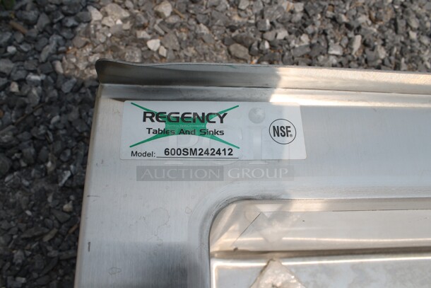 BRAND NEW SCRATCH AND DENT! Regency 600SM242412 Commercial Stainless Steel One Compartment Floor Mop Sink. - Image 4 of 7
