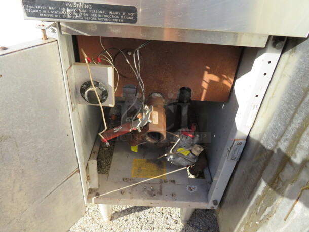 One Frymaster Gas Deep Fryer. Model# GF14SP. 16X29X49 - Image 2 of 2