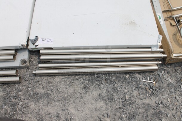 BRAND NEW SCRATCH AND DENT! Regency 600TS3036S Commercial Stainless Steel Disassembled Work Table With Undershelf And Legs. - Image 4 of 5