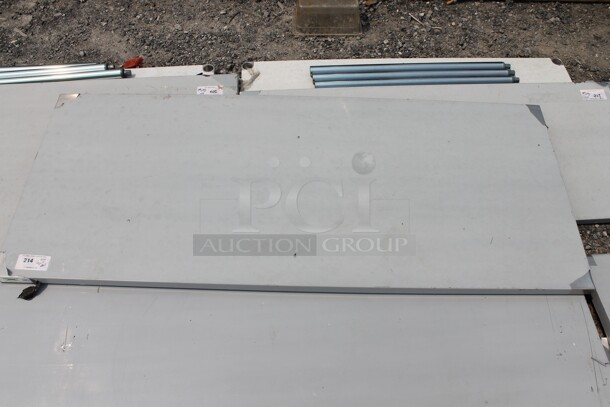 BRAND NEW SCRATCH AND DENT! Regency 600FWT3072 Commercial Stainless Steel Open Base Folding Work Table - Image 1 of 4