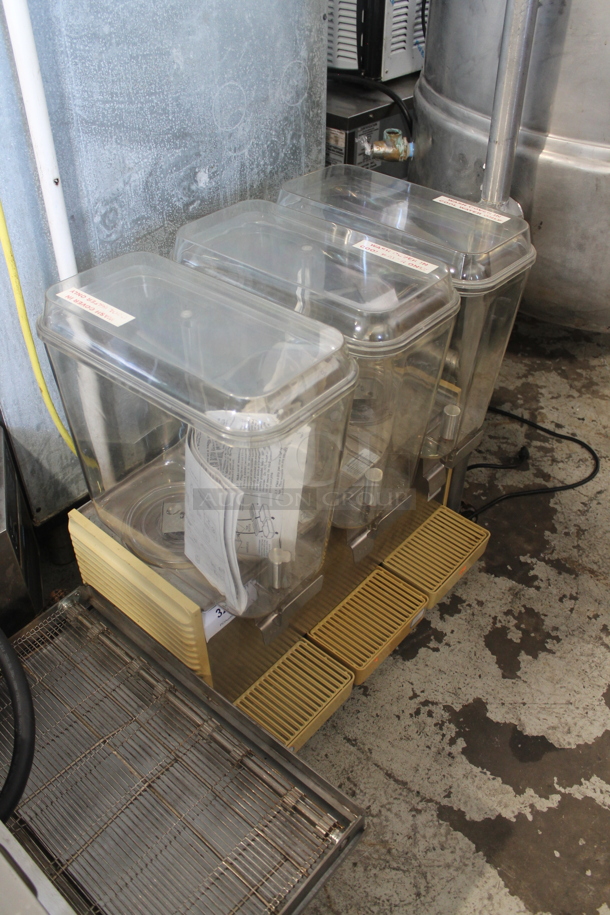 Crathco D35-4 Stainless Steel Commercial Countertop 3 Hopper Refrigerated Beverage Machine. 115 Volts, 1 Phase. Tested and Working! - Image 3 of 4