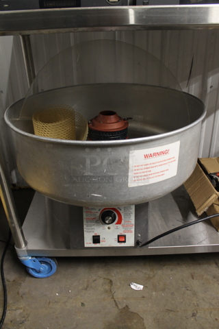 Gold Medal 3077 Floss Maxx Metal Commercial Countertop Candy Floss Cotton Candy Machine. 120 Volts, 1 Phase. Tested and Working!