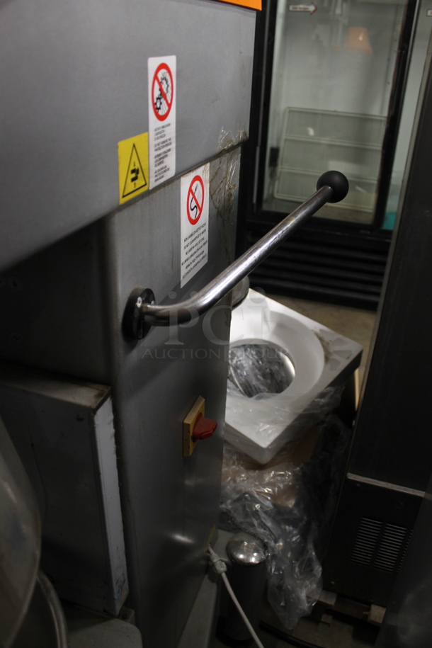 BRAND NEW! 2016 Sabitech MIPL40STR Metal Commercial Floor Style 40 Quart Planetary Dough Mixer w/ Stainless Steel Mixing Bowl, Bowl Guard, Dough Hook, Paddle and Whisk Attachments. 220 Volts, 3 Phase. - Image 8 of 9