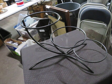 One NEW Vollrath Tiered Black Metal Elevation Stand. #46541