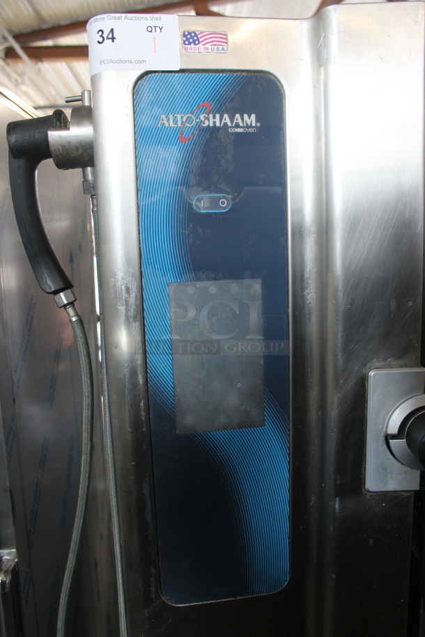 2014 Alto Shaam 10.10 ESi Stainless Steel Commercial Combitherm Convection Oven on Equipment Stand. 208-240 Volts, 3 Phase.  - Image 2 of 5