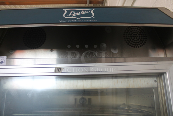 2014 Duke TSC-6/18M M Stainless Steel Commercial Electric Powered Oven Proofer w/ Hood Vent on Commercial Casters. 208 Volts, 3 Phase.  - Image 7 of 7