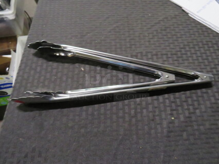 NEW Vollrath Stainless Steel Tongs. #47116. 2XBID