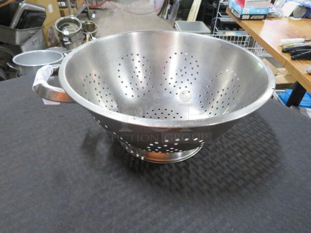 One 11 Inch Stainless Steel  Collander. - Image 1 of 1
