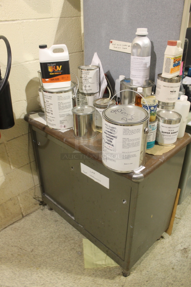 ALL ONE MONEY! Metal Cabinet w/ Contents Including Metal Tins. BUYER MUST REMOVE. - Image 2 of 6