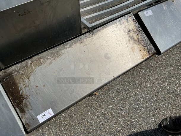 Stainless Steel Shelf w/ Wall Mount Brackets. 48x18x14 - Image 2 of 3