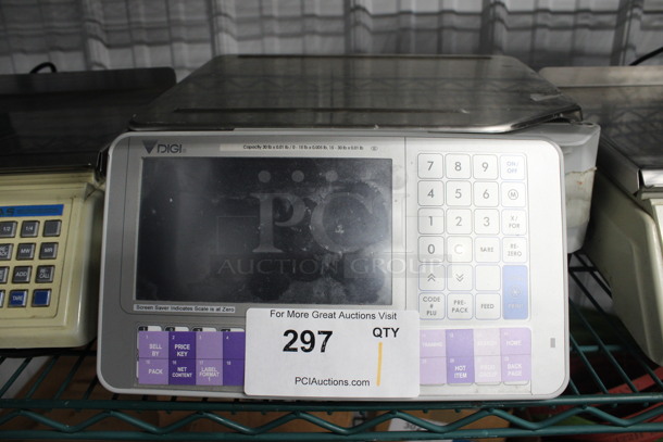 Digi Model SM-5300B LL Metal Countertop Food Portioning Scale. 15x17x6. Cannot Test Due To Missing Cord
