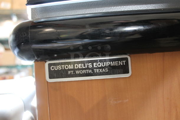 Metal Commercial Floor Style Electric Powered Heated 2 Tier Merchandiser on Commercial Casters. - Image 6 of 7