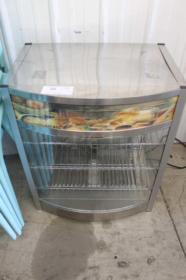 RTR-137L Stainless Steel Commercial Countertop Heated Display Case Merchandiser. 110-120 Volts, 1 Phase. Tested and Working! - Image 1 of 7