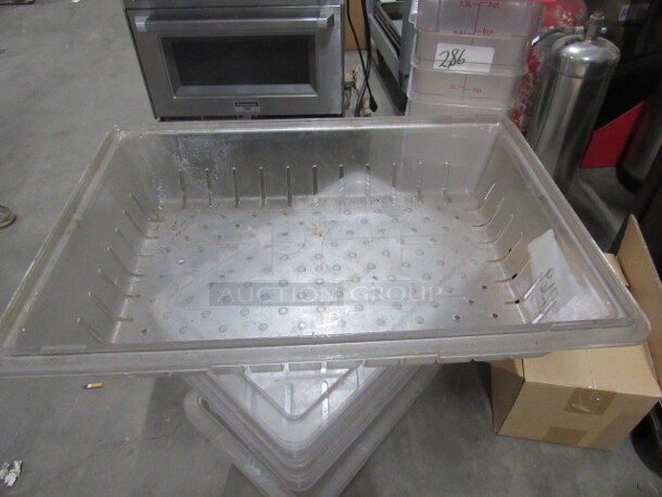 One Perforated Food Storage Container. 18X26X5.5