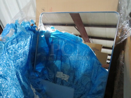 One NEW 30X42 Framed Mirror.