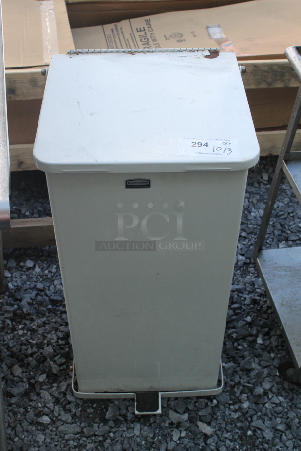 Rubbermaid Metal Trash Can. - Image 1 of 3