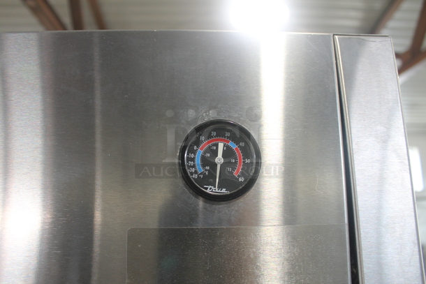 2012 True TG2R-2S Stainless Steel Commercial 2 Door Reach In Cooler w/ Poly Coated Racks on Commercial Casters. 115 Volts, 1 Phase. Tested and Working! - Image 3 of 9