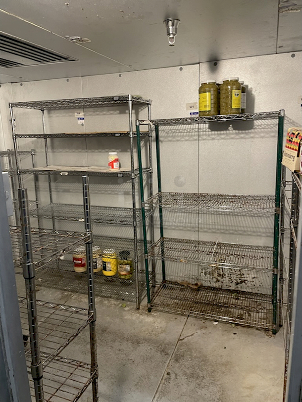 OUTSTANDING! Kolpak 8'x12' Self-Contained Walk-In Cooler, 115v 60hz, 1ph, 1amp. Includes Wire Shelving. In Perfect Working Order Until Business Closed. Freon Was Removed After Location Shutdown. 8ft x 12ft x 7ft-6-1/4" *Removal Is Customer's Responsibility - Contractors are available if needed.  - Image 3 of 5
