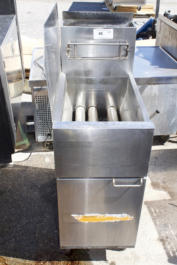 Frymaster ESG35T Gas Fryer - (1) 35 lb Vat, Floor Model, Natural Gas
