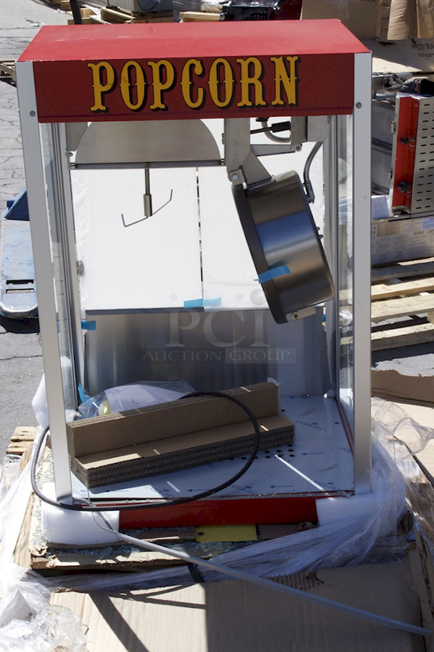 BRAND NEW SCRATCH & DENT! Paragon 1112110 Commercial Theater 12 oz. Popcorn Machine - Front Of Unit Is Missing Glass - Image 5 of 8