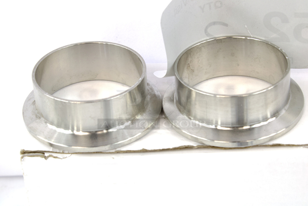 NEW-NEVER USED Stainless Steel Weldable Ferrule 1-1/2” x 21.5mm . 2x Your Bid - Image 1 of 3