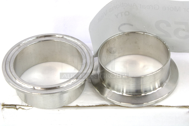 NEW-NEVER USED Stainless Steel Weldable Ferrule 1-1/2” x 21.5mm . 2x Your Bid - Image 2 of 3