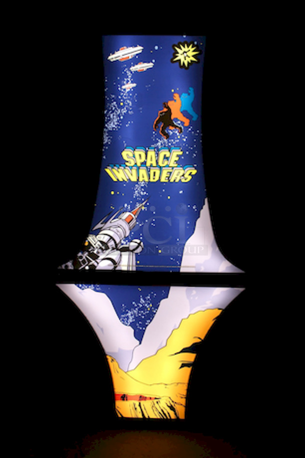 BEAUTIFUL! Yesco Space Invaders Electric Signs. Removed From The Cosmo. Tested. In Perfect Working Order. 
35-1/2x8x63-3/4
120v, 60hz, 1Amp
2x Your Bid - Image 1 of 4