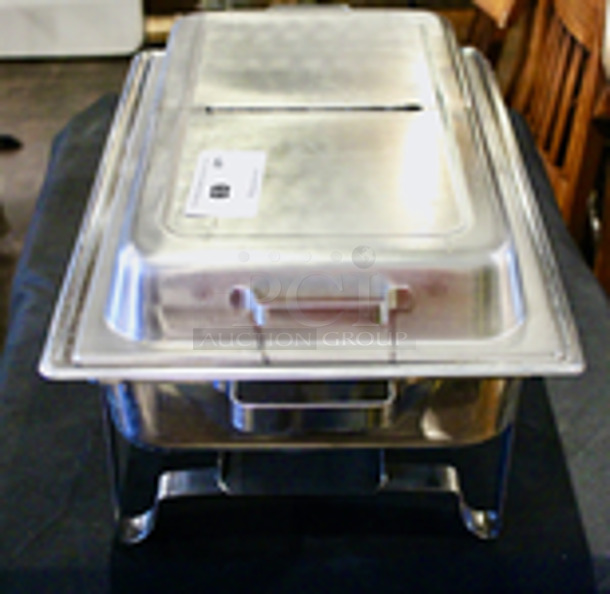 8 Qt. Full Size Chafer Kit with Stainless Steel Hinged Cover. 
24x14x13
 - Image 3 of 6