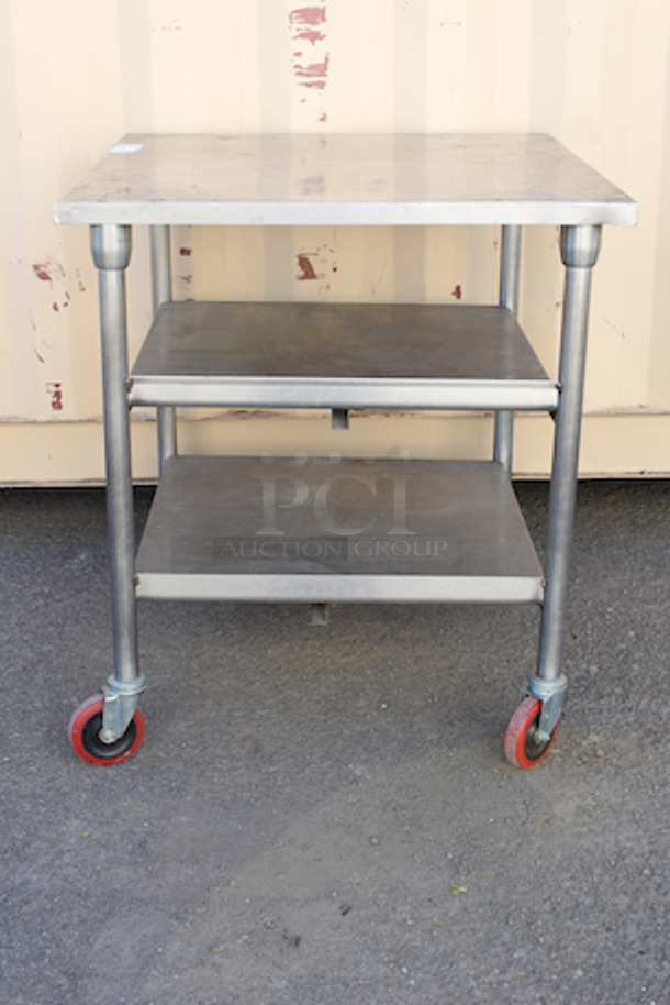 OUTSTANDING! Mobile Equipment Stand With (2) Undershelves. 36x34x37-1/2 - Image 5 of 6