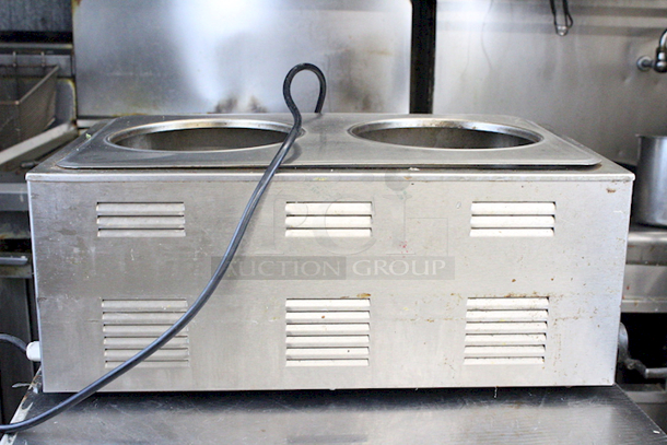 Avantco 7700 2 Well Wood Warmer, 120v/1200W/60Hz. In working Condition.  - Image 2 of 5