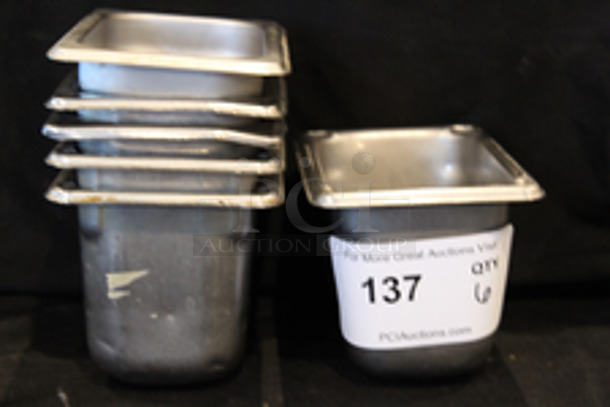 Vollrath Stainless 1/9 Pans, 4” Deep
4-1/4x6-1/4x4
6x Your Bid
