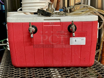 Complete 2-Tap Jockey Box With Cold Plate.
