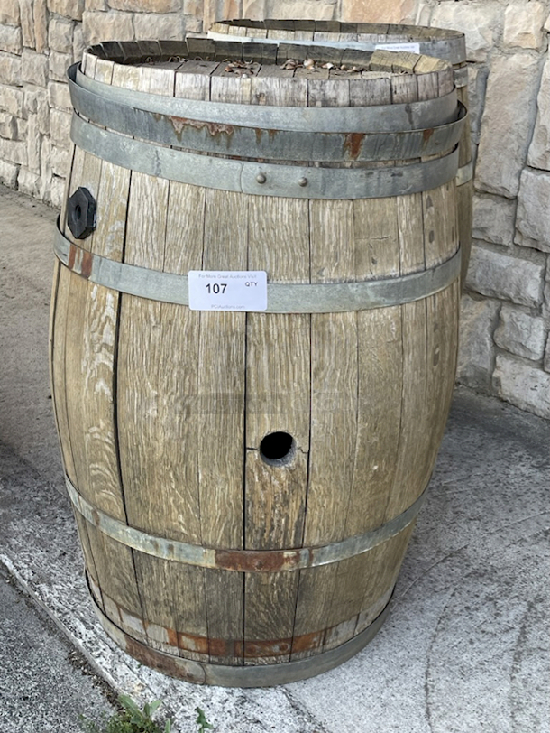 BEAUTIFUL!! Ste Michelle Wine Estates Oak Wine Barrel - Image 1 of 1