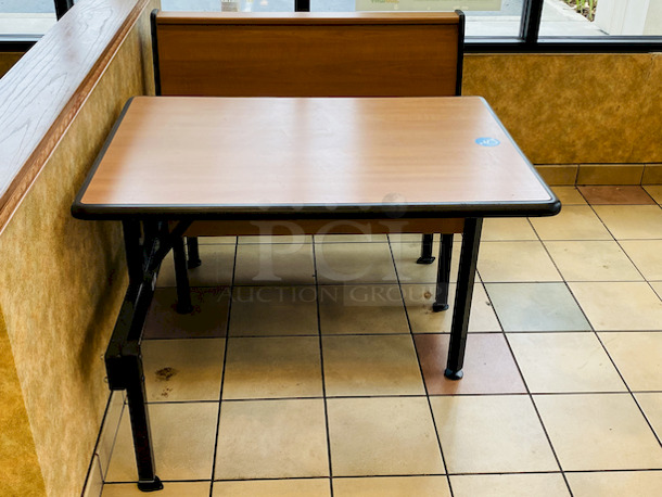LIKE NEW! ADA Compliant Plymold ADA Island Unit with Thin Profile Dur-A-Edge® 47" Table Top. 
50x41-1/2x35-1/2 - Image 3 of 8