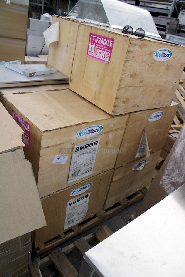  Brand New Scratch & Dent! In The Crates! Koolmore DC-2C 22 In. Commercial Countertop Bakery Display Case With Front Curved Glass And Rear Door, 1.5 Cu. Ft. Opened (2) Crates and Found NO Damage. 10x Your Bid - Image 5 of 5