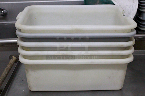 AWESOME! Vollrath Traex® 20" x 15" x 7" High Density Polyethylene Bus Tub. 6x Your Bid