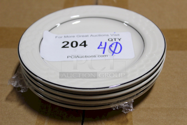 AWESOME! New Sterling China Bread and Butter Dishes, 6-1/4". 40x Your Bid.  - Image 1 of 2