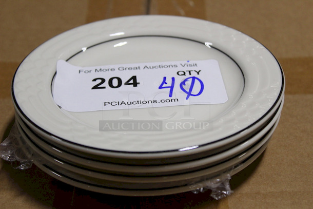 AWESOME! New Sterling China Bread and Butter Dishes, 6-1/4". 40x Your Bid.  - Image 2 of 2