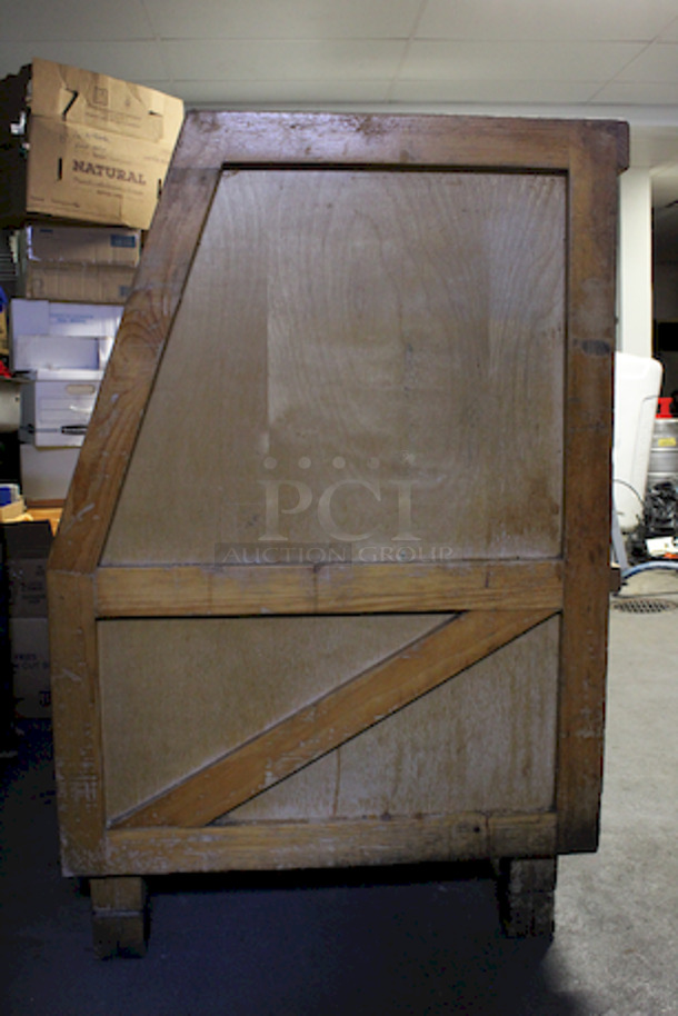 Holy Graf Zeppelin! A 48" Illuminated, Solid Wood, Dry Display Case!! 120v - Image 4 of 6
