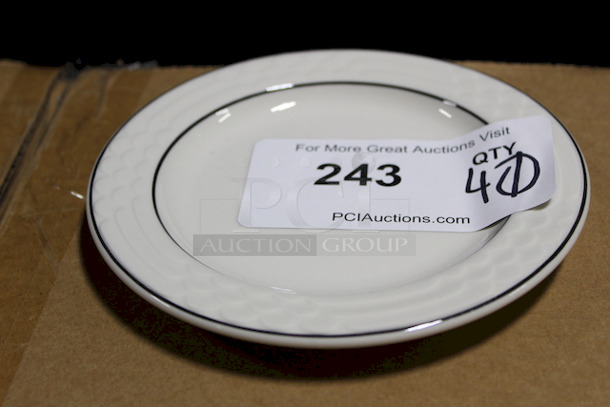 SWEET! 40 Sterling International 6" Dishes. 40x You Bid - Image 1 of 1