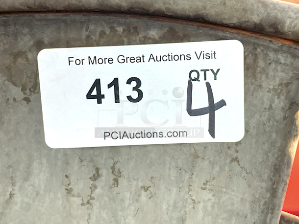 Outdoor 4 Seater Metal Table, Gray. - Image 7 of 7