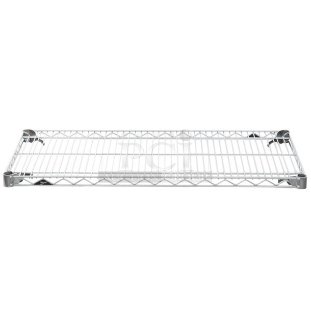 PALLET LOT of 8 BRAND NEW Boxes of 2 Metro A2472NC Chrome Finish Wire Shelves. Stock Picture Used as Gallery. 8 Times Your Bid! - Image 1 of 3