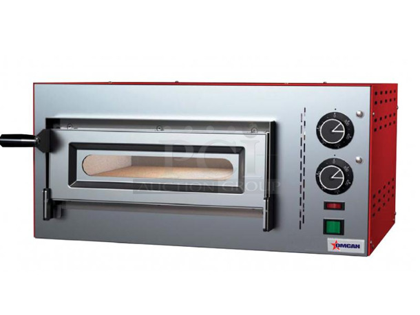 BRAND NEW SCRATCH AND DENT! 2023 Omcan M50/13-M Stainless Steel Commercial Countertop Electric Powered Pizza Oven. 230 Volts, 1 Phase.  - Image 1 of 6