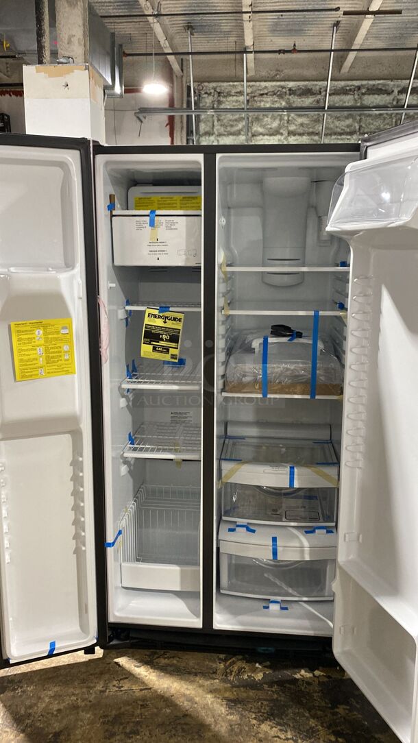 AMAZING CONDITION! Side-by-Side Refrigerator with External Ice & Water Dispenser - Stainless Steel
 - Image 2 of 6