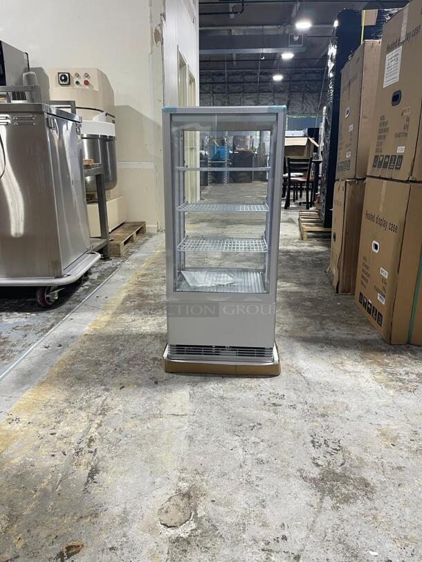 Brand New Marchia MDC78S Silver Countertop Refrigerated Glass Display Case with LED Lighting
 - Image 2 of 5