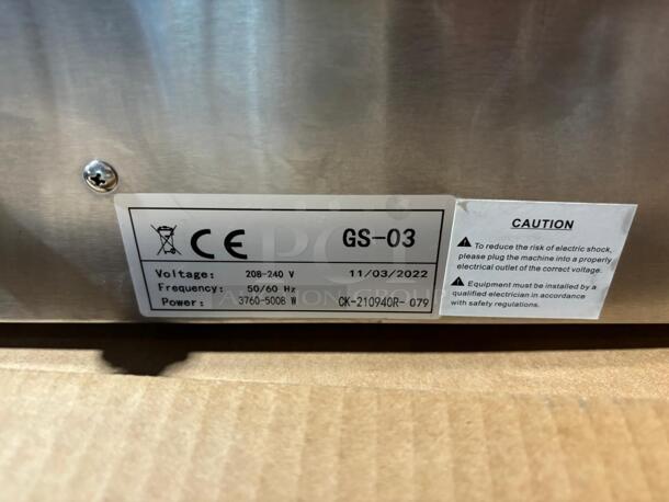 Cookline GS3 Countertop 2 Burner Electric Hot Plate - 5200W - Image 3 of 6